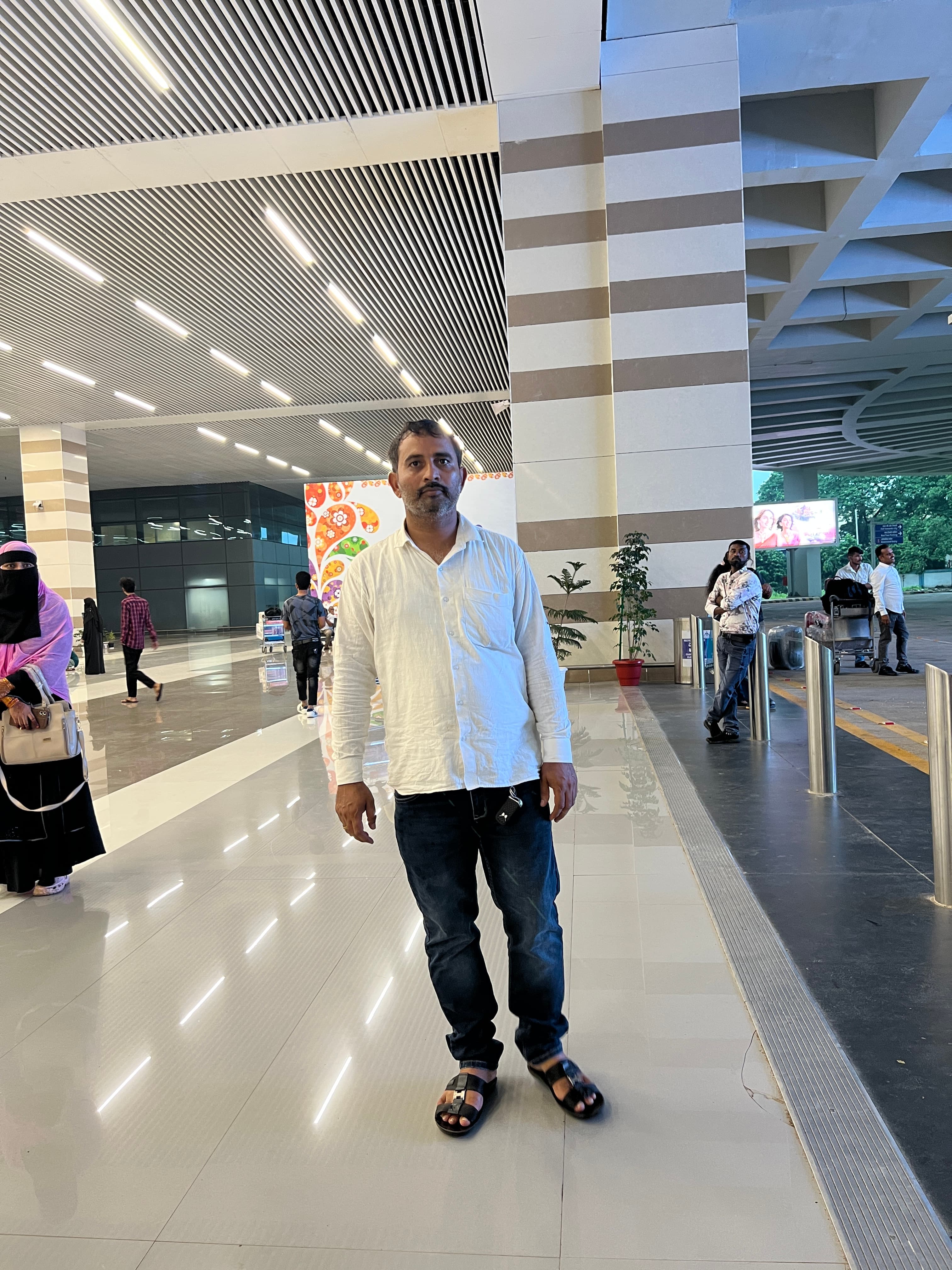 Candid moment during travel