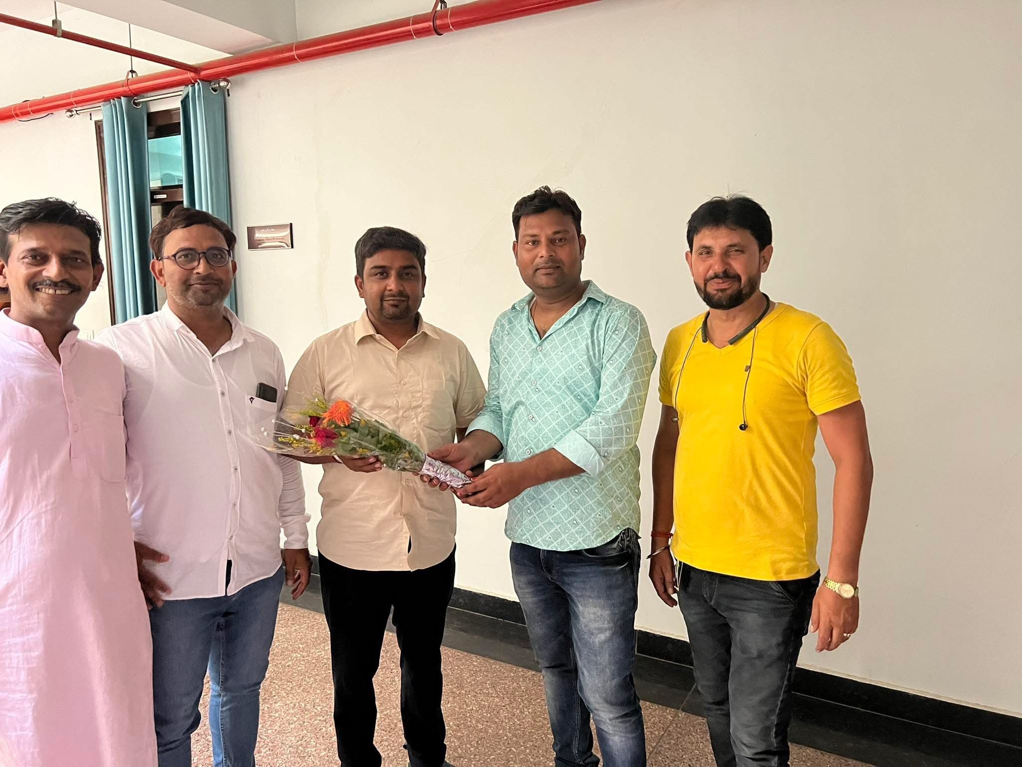 Felicitation during an internal event