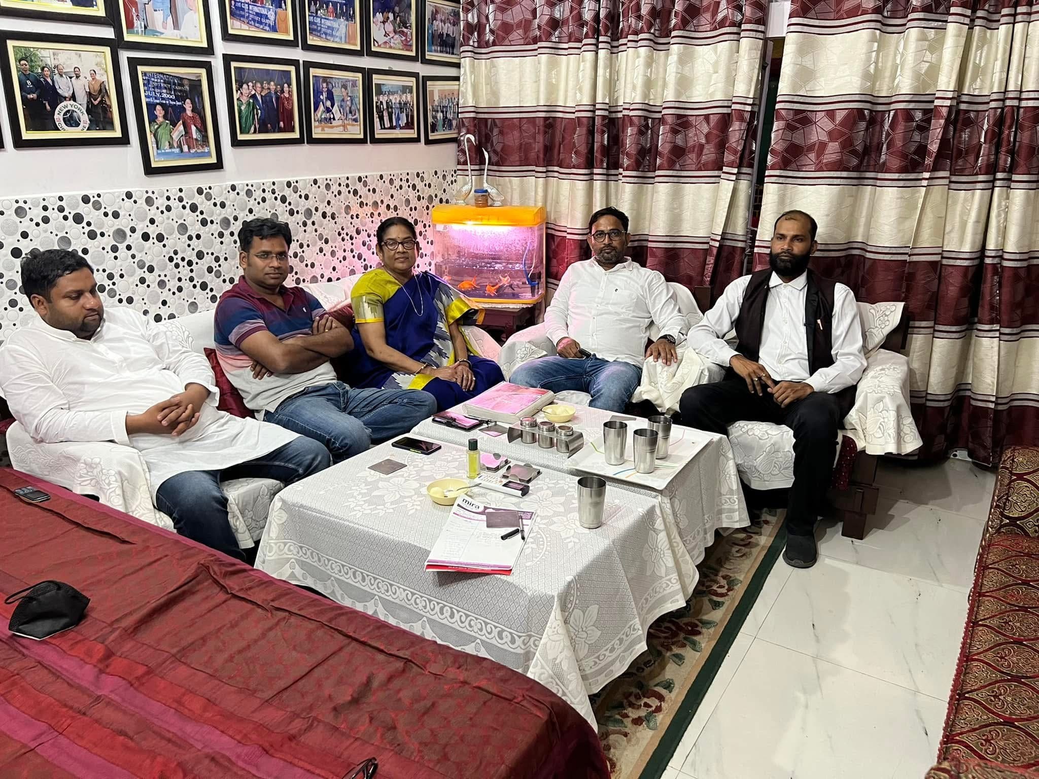 Planning session with senior colleagues